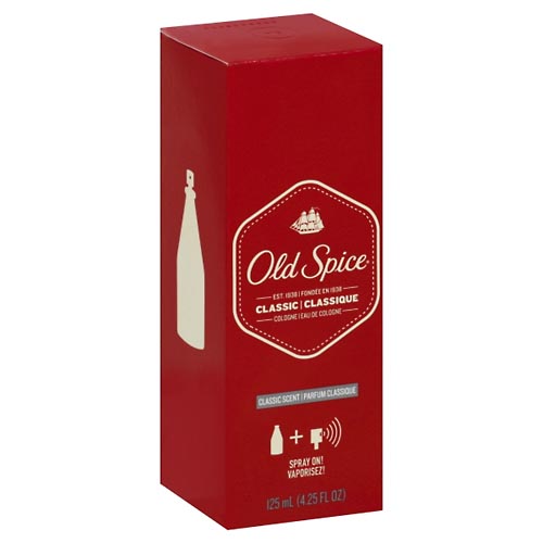 Image for Old Spice Cologne, Classic Scent, Spray On!,4.25oz from CANNON SEDGEFIELD