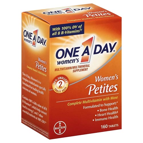 Image for One A Day Complete Multivitamin, with More, Petites, Tablets,160ea from CANNON SEDGEFIELD