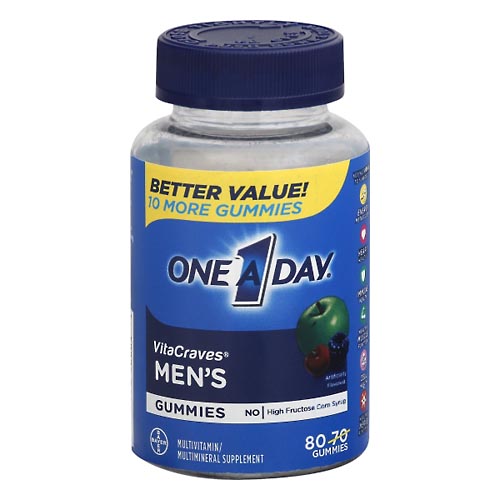 Image for One A Day Multivitamin, Men's, Gummies,80ea from CANNON SEDGEFIELD