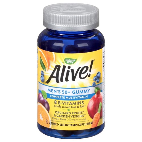 Image for Natures Way Alive Vitamins, Men's 50+, Gummy,60ea from CANNON SEDGEFIELD