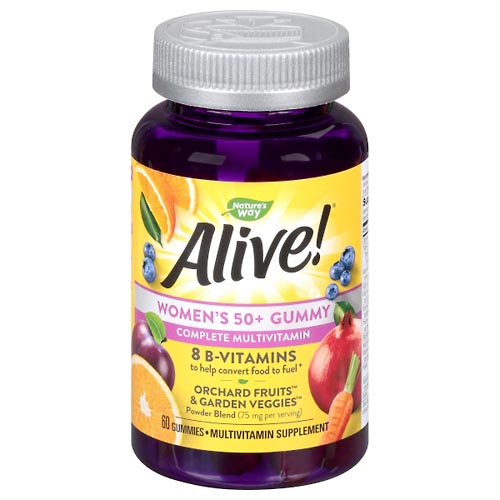 Image for Natures Way Alive Vitamins, Women's 50+, Gummy,60ea from CANNON SEDGEFIELD