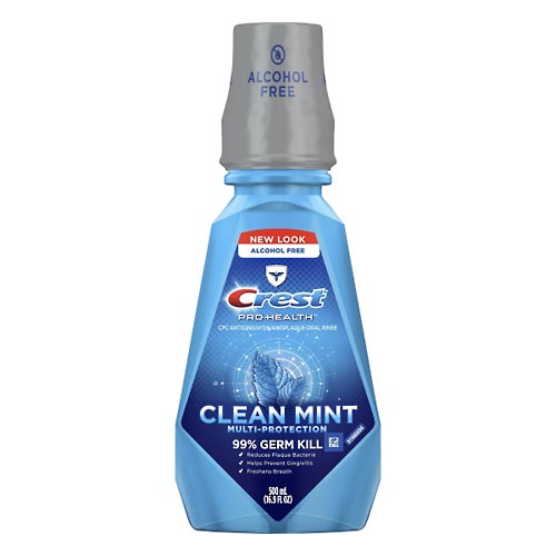 Image for Crest Oral Rinse, Multi-Protection, Clean Mint,500ml from Cannon Pharmacy Main