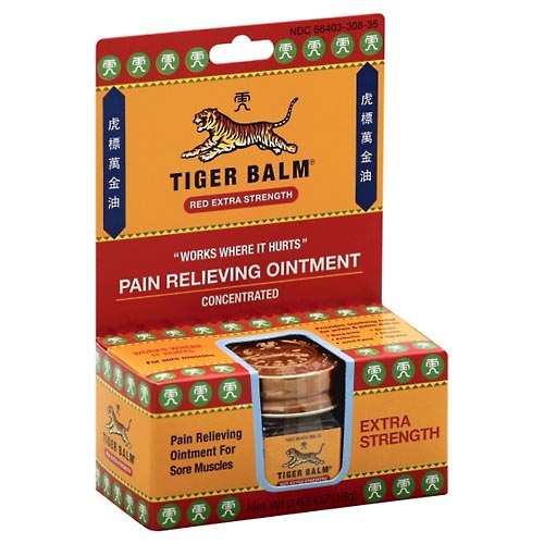 Image for Tiger Balm Pain Relieving Ointment, Red Extra Strength,0.63oz from Cannon Pharmacy Main