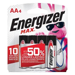 Image for Energizer Battery, Alkaline, AA,4ea from CANNON SEDGEFIELD