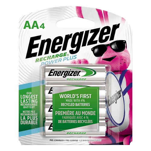 Image for Energizer Battery, AA, Power Plus,4ea from CANNON SEDGEFIELD