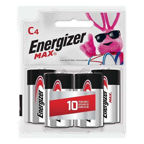 Image for Energizer Batteries, Alkaline, C,4ea from CANNON SEDGEFIELD