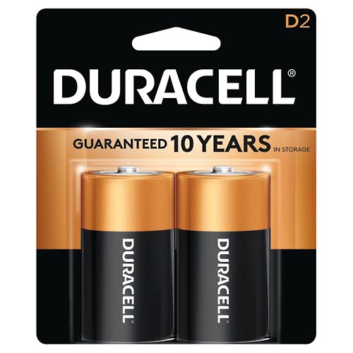 Image for Duracell Batteries, Alkaline, D, 1.5 V,2ea from Cannon Pharmacy Main