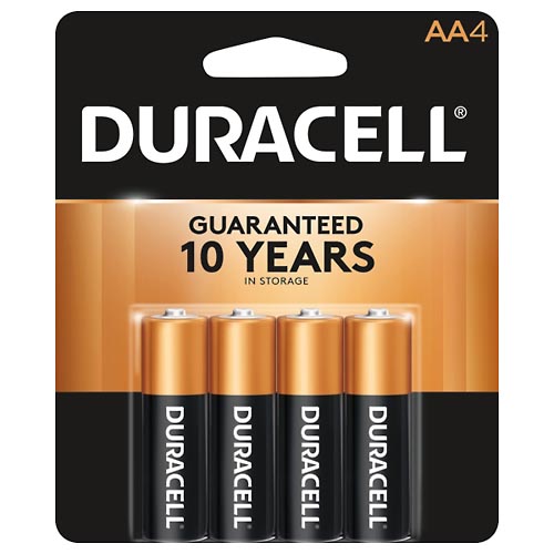 Image for Duracell Batteries, Alkaline, AA,4ea from CANNON SEDGEFIELD