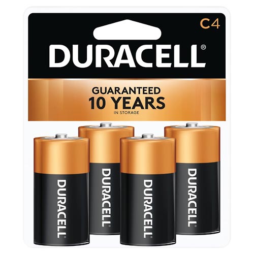Image for Duracell Batteries, Alkaline, C, 1.5 V,4ea from CANNON SEDGEFIELD