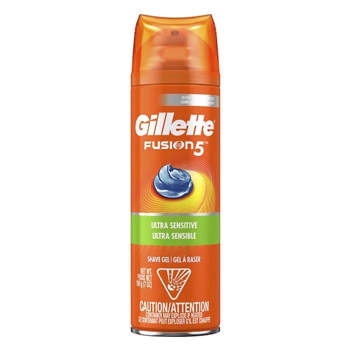 Image for Gillette Shave Gel, Ultra Sensitive,198gr from CANNON SEDGEFIELD