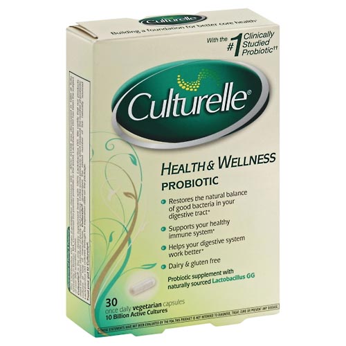 Image for Culturelle Probiotic, Health & Wellness, Vegetarian Capsules,30ea from CANNON SEDGEFIELD