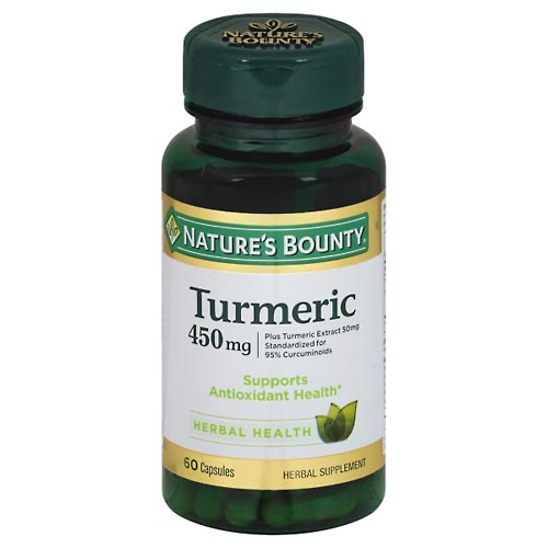 Image for Natures Bounty Turmeric, 450 mg, Capsules,60ea from CANNON SEDGEFIELD