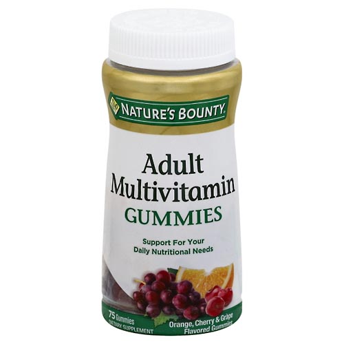 Image for Natures Bounty Multivitamin, Adult, Gummies,75ea from CANNON SEDGEFIELD