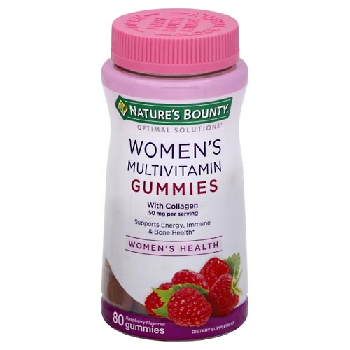 Image for Natures Bounty Multivitamin, Women's, 50 mg, Raspberry Flavored, Gummies,80ea from CANNON SEDGEFIELD