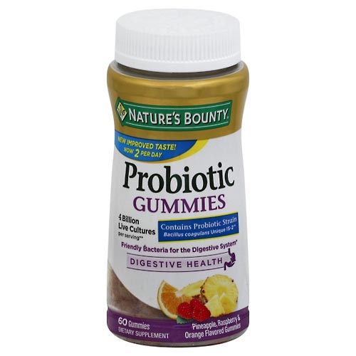Image for Natures Bounty Probiotic, Gummies,60ea from CANNON SEDGEFIELD