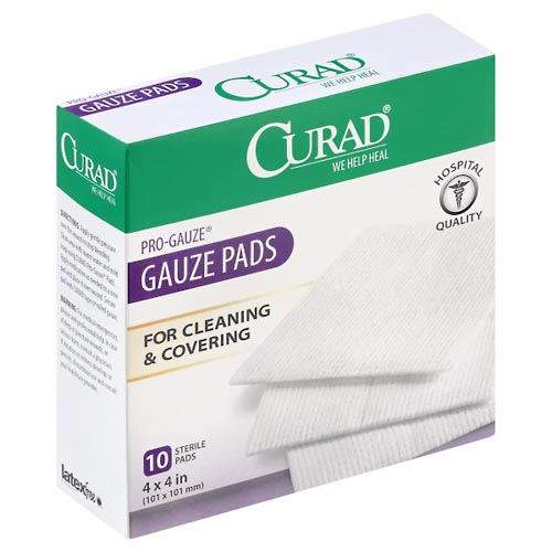 Image for Curad Gauze Pads, Pro-Gauze,10ea from CANNON SEDGEFIELD