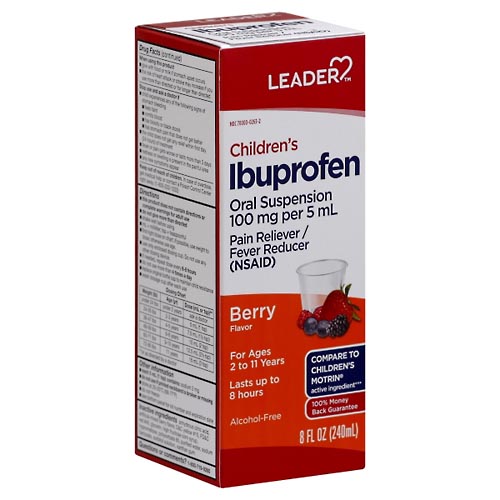 Image for Leader Ibuprofen, 100 mg, Children's, Berry Flavor,8oz from CANNON SEDGEFIELD