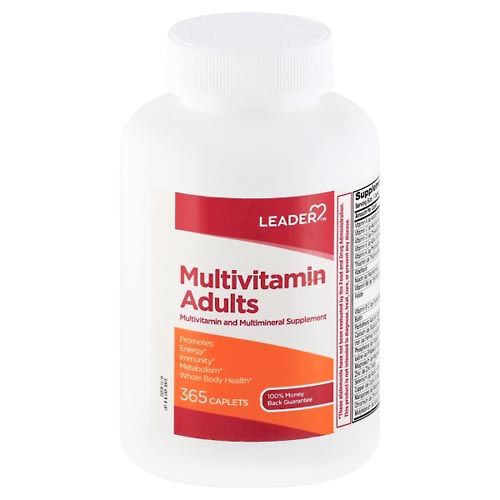 Image for Leader Multivitamin, Adults, Caplets,365ea from Cannon Pharmacy Main