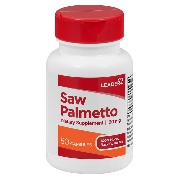 Image for Leader Saw Palmetto, 160 mg, Capsules,50ea from CANNON SEDGEFIELD