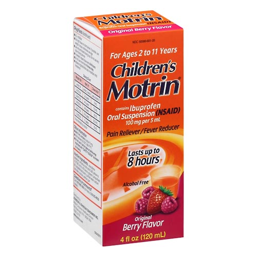 Image for Children's Motrin Pain Reliever/Fever Reducer, Original, Berry Flavor,4oz from CANNON SEDGEFIELD