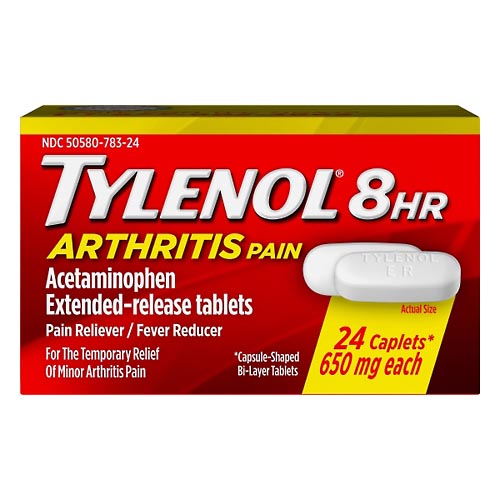 Image for Tylenol Arthritis Pain, 650 mg, Caplets, 8 HR,24ea from CANNON SEDGEFIELD
