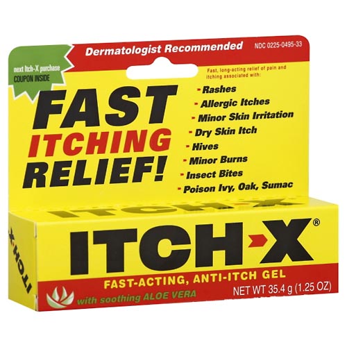 Image for Itch X Anti-Itch Gel, with Soothing Aloe Vera,1.25oz from CANNON SEDGEFIELD