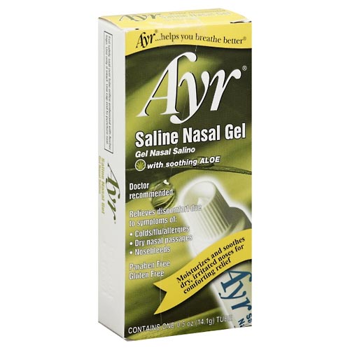 Image for Ayr Saline Nasal Gel, with Soothing Aloe,1ea from CANNON SEDGEFIELD