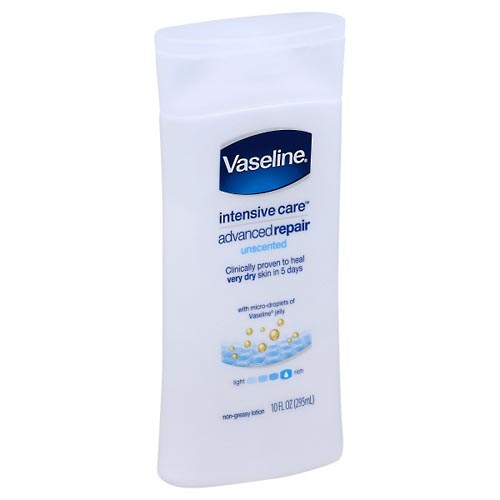 Image for Vaseline Lotion, Non-Greasy, Advanced Repair, Fragrance Free,10oz from CANNON SEDGEFIELD