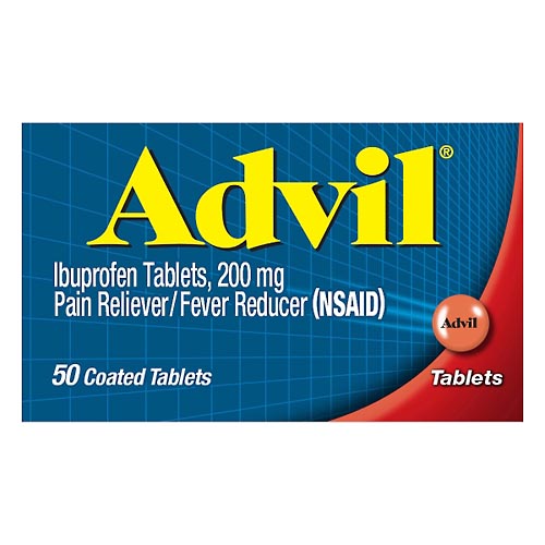 Image for Advil Ibuprofen, 200 mg, Coated Tablets,50ea from CANNON SEDGEFIELD