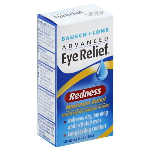 Image for Bausch & Lomb Lubricant Eye Drops Reliever,0.5oz from CANNON SEDGEFIELD