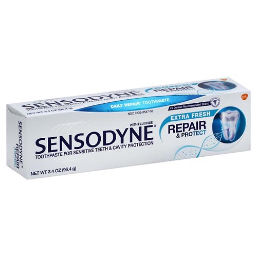 Image for Sensodyne Toothpaste, Daily Repair, with Fluoride, Repair & Protect, Extra Fresh,3.4oz from CANNON SEDGEFIELD