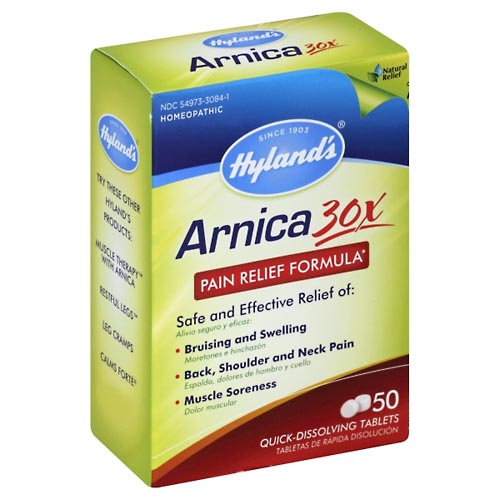 Image for Hylands Arnica 30X, Pain Relief Formula, Quick-Dissolving Tablets,50ea from CANNON SEDGEFIELD