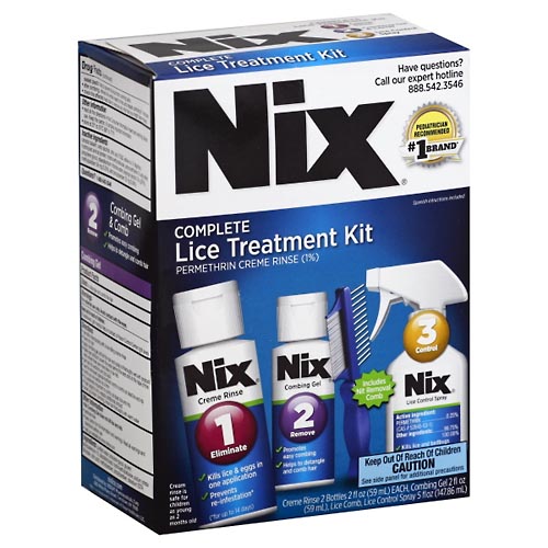 Image for Nix Lice Treatment Kit, Complete,1ea from CANNON SEDGEFIELD
