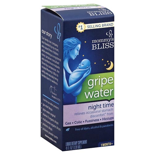 Image for Mommys Bliss Gripe Water, Night Time, Liquid,4oz from CANNON SEDGEFIELD