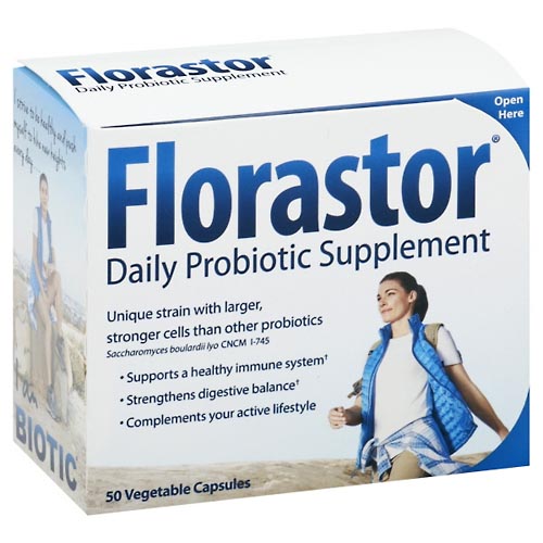 Image for Florastor Daily Probiotic Supplement, Capsule, Blister Pack,50ea from CANNON SEDGEFIELD
