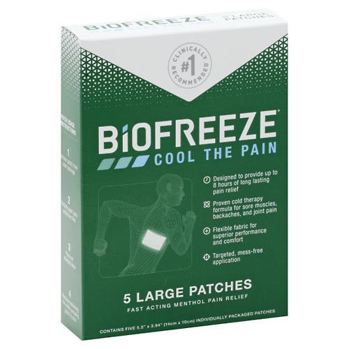 Image for Biofreeze Patches, Large,5ea from CANNON SEDGEFIELD