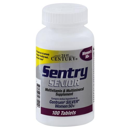 Image for 21st Century Sentry Senior, Women's 50+, Tablets,100ea from CANNON SEDGEFIELD