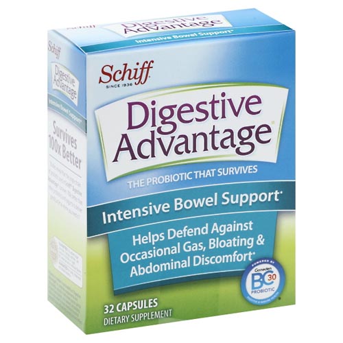 Image for Schiff Intensive Bowel Support, Capsules,32ea from CANNON SEDGEFIELD