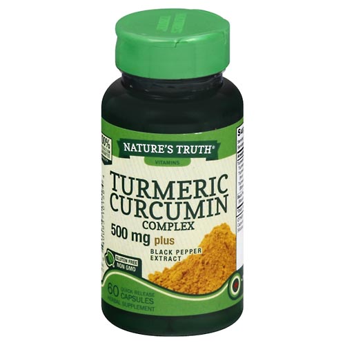 Image for Natures Truth Turmeric Curcumin Complex, Plus Black Pepper Extract, 500 mg Plus, Quick Release Capsules,60ea from CANNON SEDGEFIELD