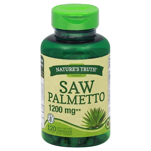 Image for Natures Truth Saw Palmetto, 1200 mg, Quick Release Capsules,120ea from CANNON SEDGEFIELD