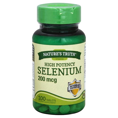 Image for Natures Truth Selenium, High Potency, 200 mcg, Tablets,100ea from CANNON SEDGEFIELD