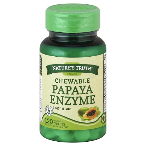 Image for Natures Truth Papaya Enzyme, Chewable Tablets,120ea from CANNON SEDGEFIELD