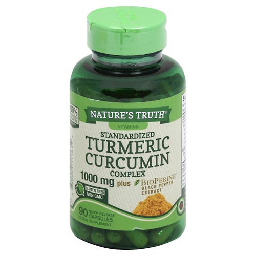 Image for Natures Truth Turmeric Curcumin Complex, Standardized, 1000 mg, Quick Release Capsules,90ea from CANNON SEDGEFIELD