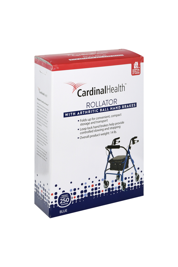 Image for Cardinal Health Rollator, Blue,1ea from CANNON SEDGEFIELD